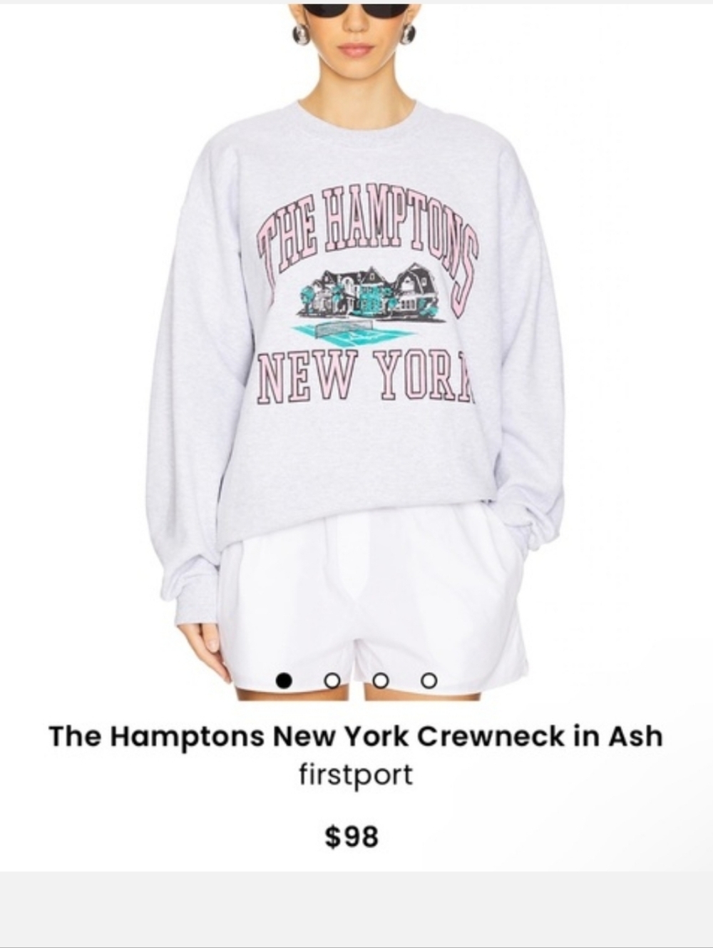 The Hamptons New York Crewneck SWEATSHIRT SWEATER FIRSTPORT $98 FROM REVOLVE